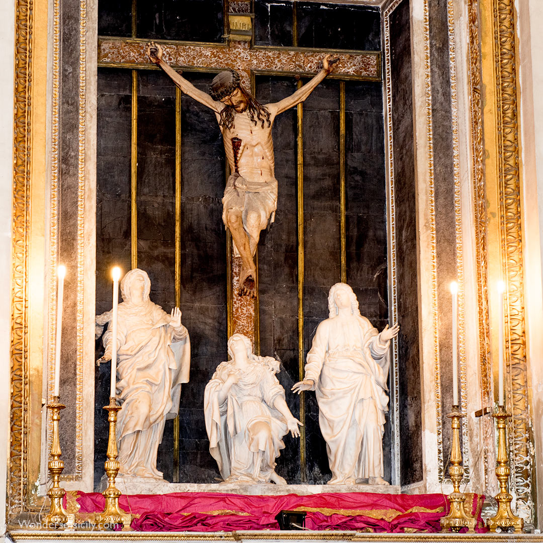 14th-century wooden Crucifix, Palermo Cathedral